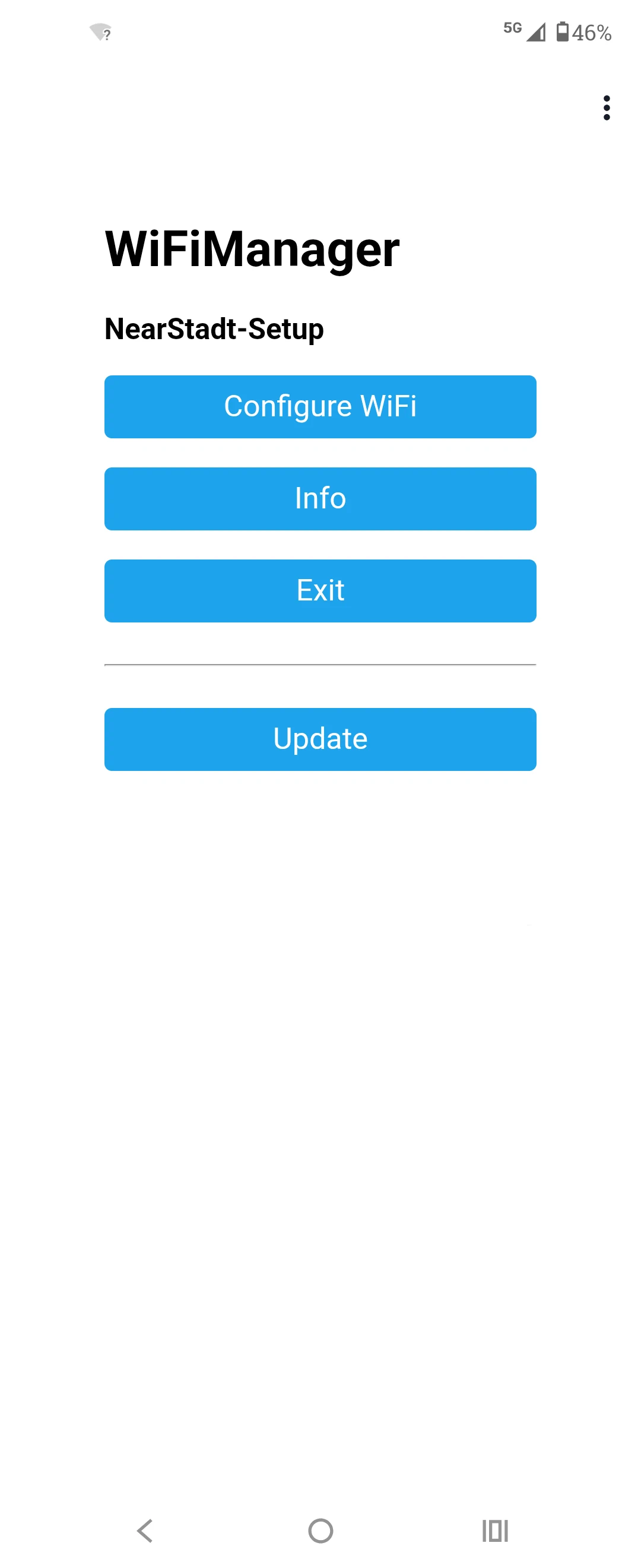 Configure WiFi Button