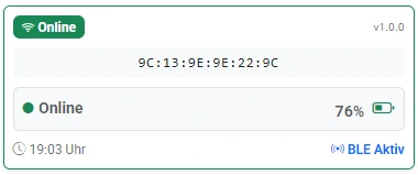 Dashboard Status Online